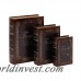 Cole Grey 3 Piece Wood Book Box Set COGR4412